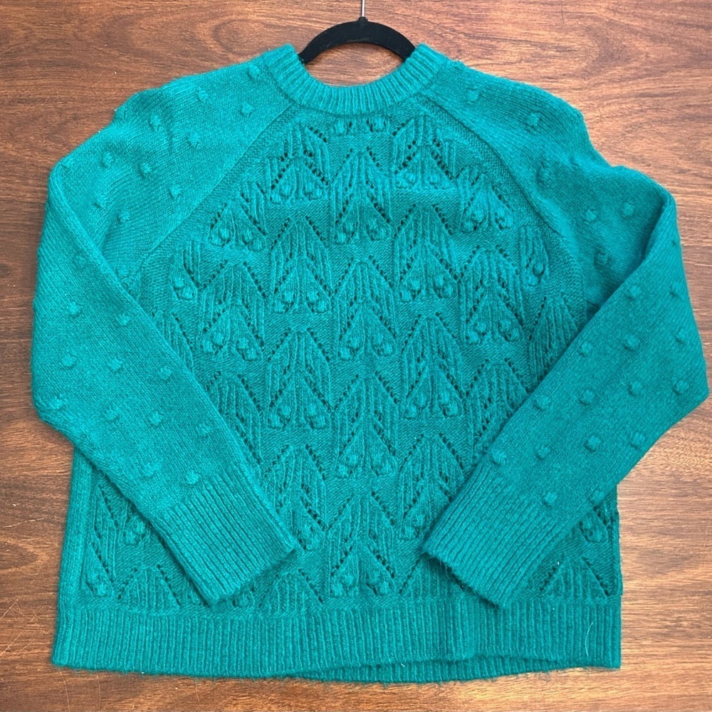 Sonoma Teal Textured Women's Sweater